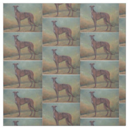 Stehendes Windhund-Hundekunst-Gewebe Stoff