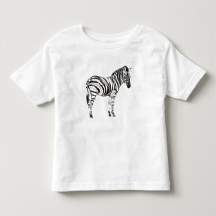 Stehendes Zebra Kleinkind T-shirt