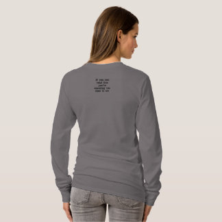 Stehendes zu nahes! besticktes langarmshirt