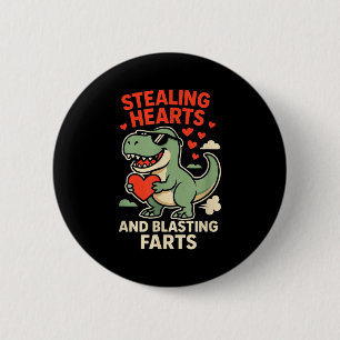 Stehlen von Herzen und Furzen Trex Kinder Button
