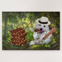 Stehlt mir nicht die Rippen! Funny Maltese Dog