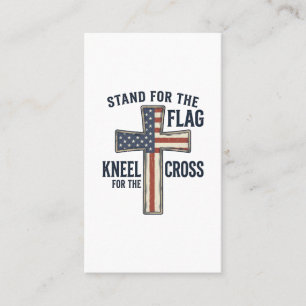 Steht für die Flagge Patrioten Kreuz Design_1 Visitenkarte