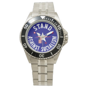 Steht gegen den Sozialismus Watch Armbanduhr