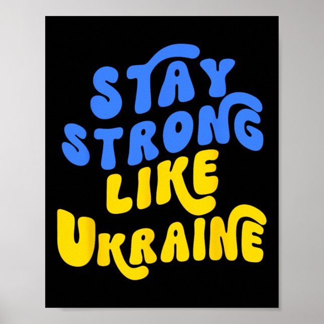 Steht mit der Ukraine1  Poster (Vorne)