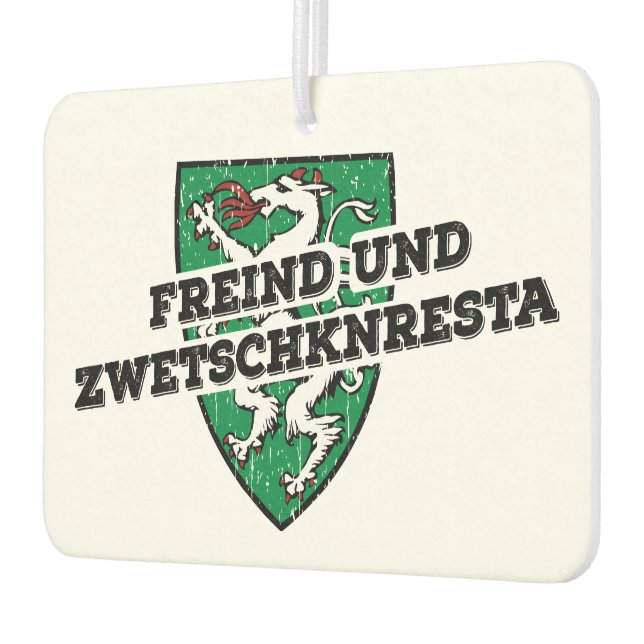 Steiermark Freind und Zwetzkenresta Autolufterfrischer (Links)