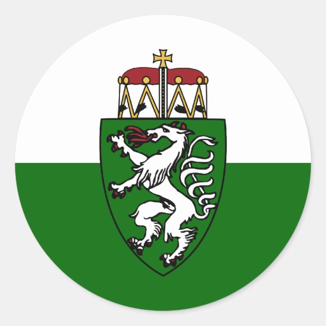 Steiermark, Österreich Runder Aufkleber (Vorderseite)