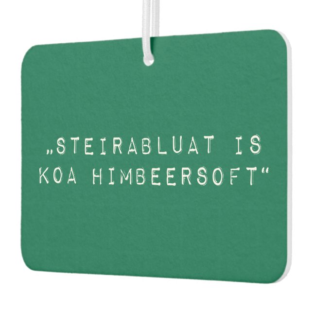 Steiermark Steirabluat koa Himbeersoft Autolufterfrischer (Links)