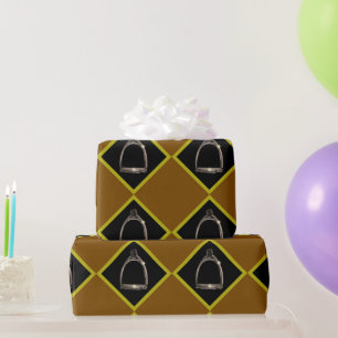 Steigbügel in Diamanten Geschenkpapier