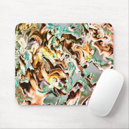 Steige mit Gradienten oder Rauch, orange bis farbi Mousepad