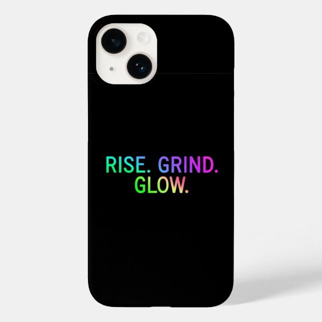 STEIGEN. GRIND. GLOW. - Fall für Motivierend iPhon Case-Mate iPhone 14 Hülle (Rückseite)