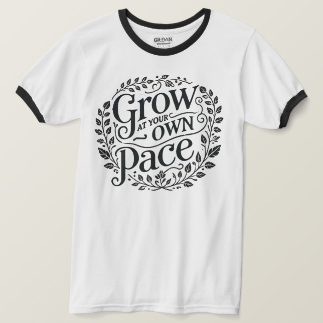 Steigen Sie an Ihrem eigenen Pace-Ringer-T - Shirt (Design vorne)