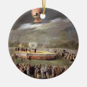 Steigen Sie Besteigung in den Gärten von Aranjuez Keramikornament