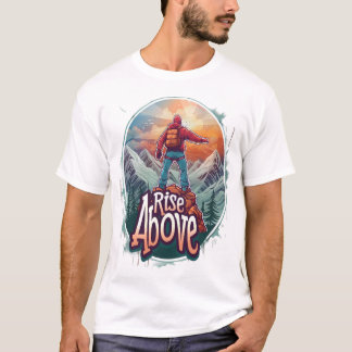 Steigen Sie über das Bergklimperdesign - erobern S T-Shirt