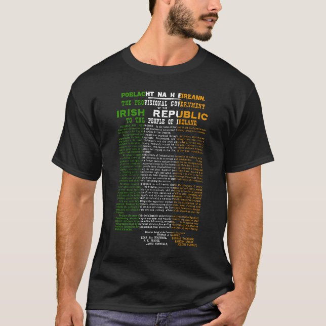 Steigende 1916 Republik Irland Ostern T-Shirt (Vorderseite)