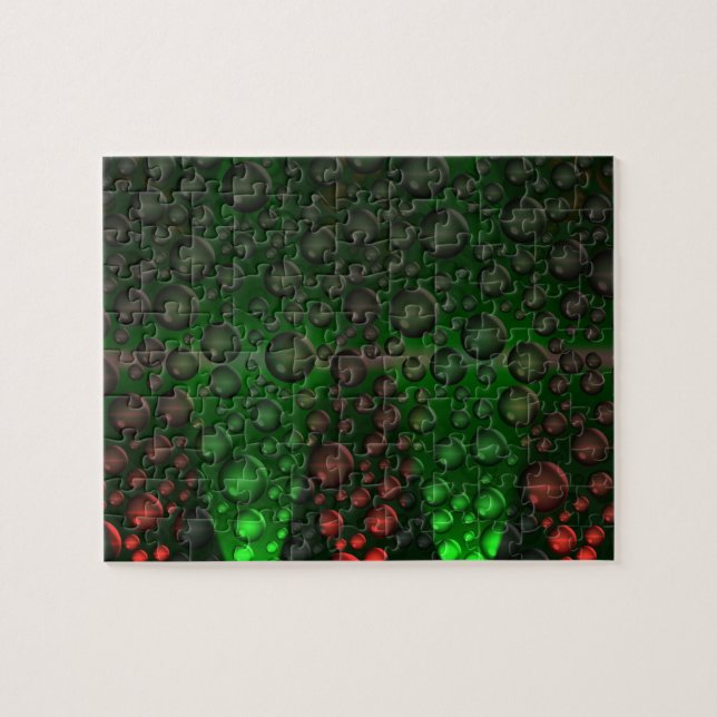 Steigende Blasen (grün und rot) (Horizontal)