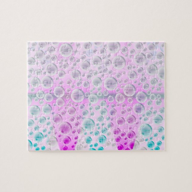 Steigende Blasen (Rosa und Blau) (Horizontal)