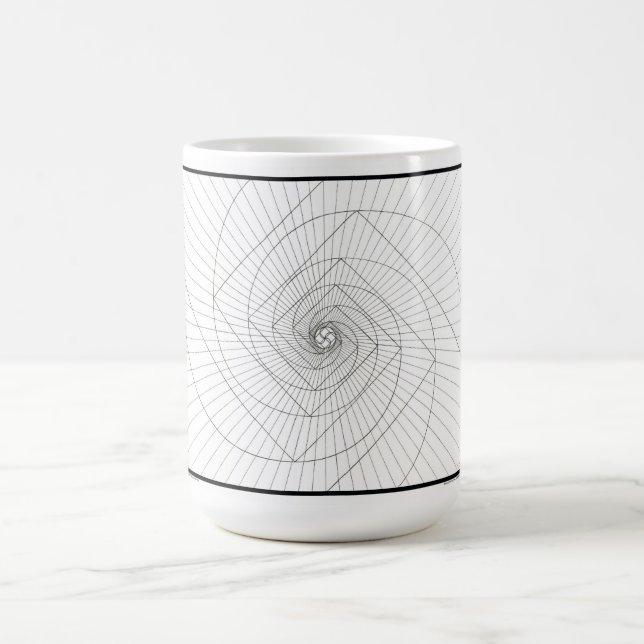 Steigende Deosil Fibonacci gewundene Tasse (Mittel)