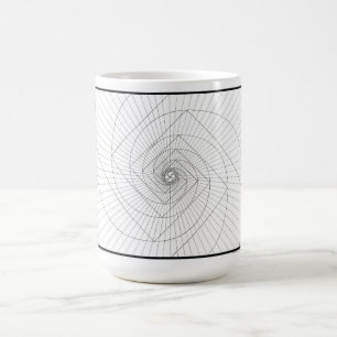 Steigende Deosil Fibonacci gewundene Tasse
