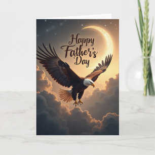 Steigende Fathers Day Emblem Karte