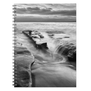 Steigende Flut am Strand Notizblock