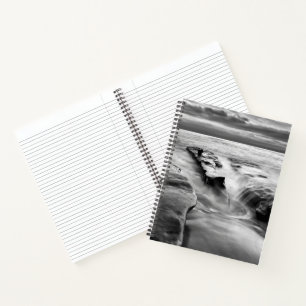 Steigende Flut am Strand Notizbuch