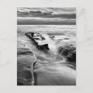 Steigende Flut am Strand Postkarte