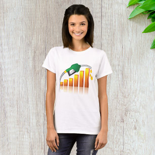 Steigende Gaspreise Inflations-Balkendiagramm T-Shirt
