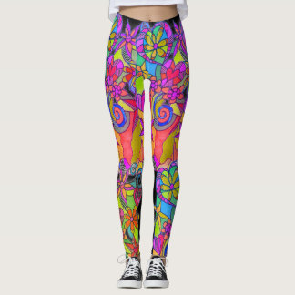 Steigende Herz-Leggings durch Leslie Clair Bures Leggings