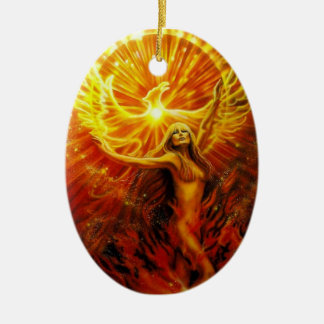 Steigende Verzierung Phoenix durch Lisa-Iris Keramik Ornament