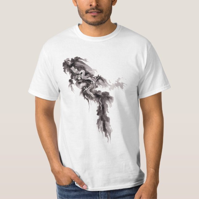 Steigender Drache T-Shirt (Vorderseite)
