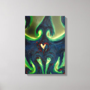 Steigender eingewickelter Leinwand-Druck Phoenix Leinwanddruck