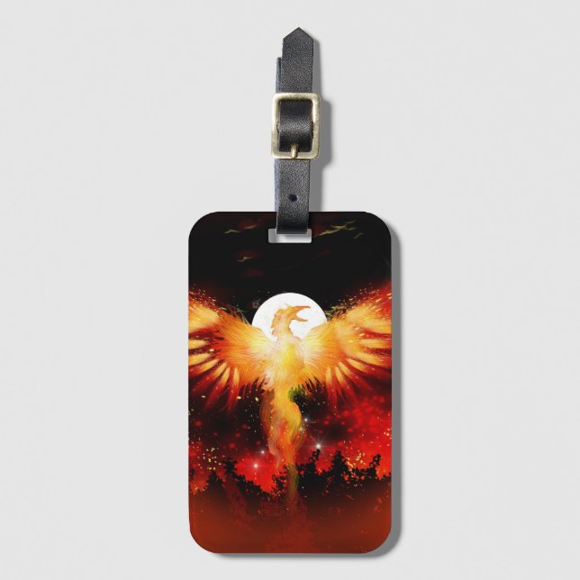 Steigender Gepäckanhänger Phoenix (Vorderseite Vertikal)