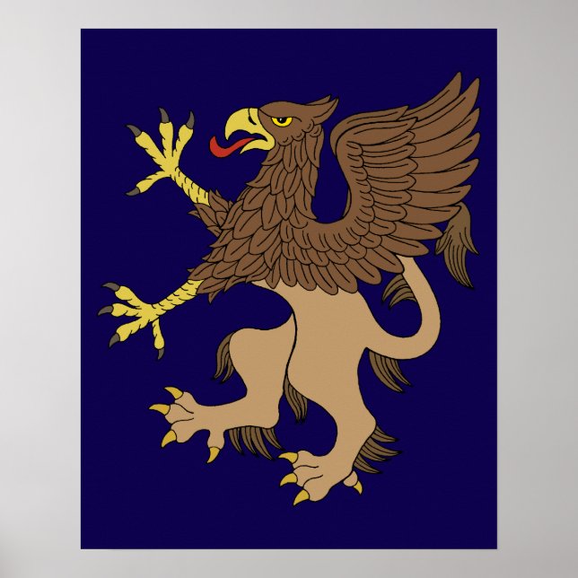 Steigender Greif Poster (Vorne)