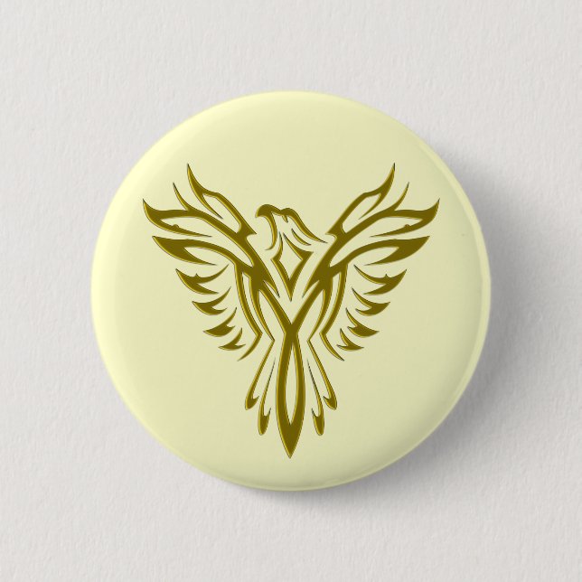 Steigendes Abzeichen/Knopf Phoenix Button (Vorderseite)