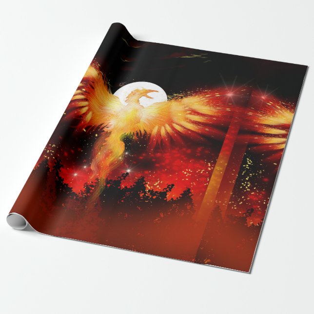 Steigendes Packpapier Phoenix (Ungerollt)