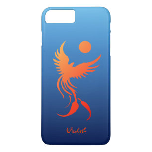 Steigendes Phoenix im Flammen-Telefon-Fall iPhone 8 Plus/7 Plus Hülle