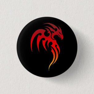 Steigendes Stammes- Symbol Phoenix Button