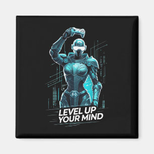 Steigere deinen Geist Ai Gamer Magnet