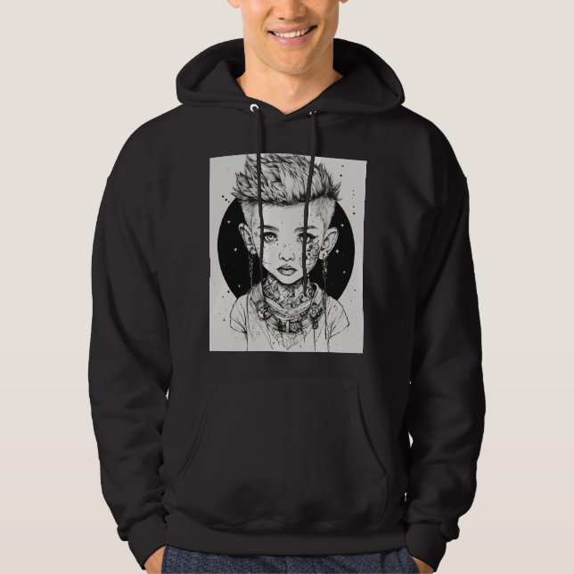 Steigern Sie Ihren Stil mit unseren trendigen Cap- Hoodie (Vorderseite)
