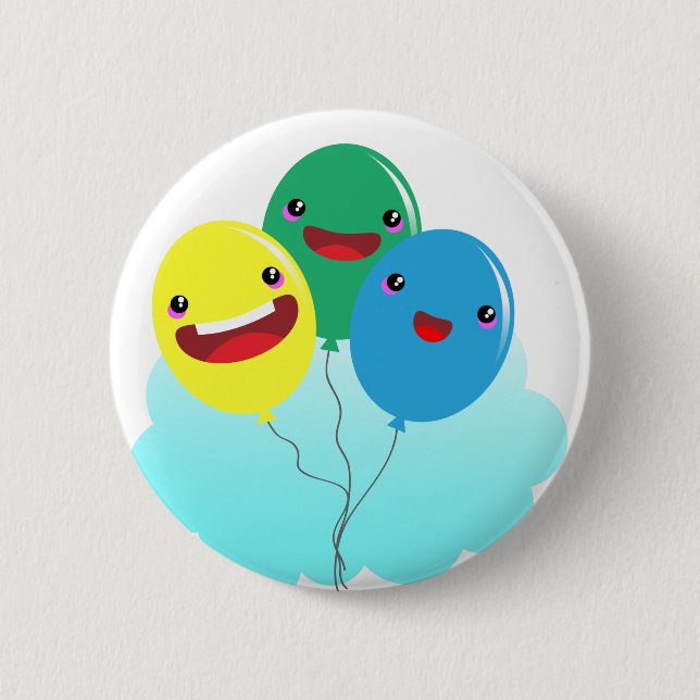 steigt Liebe im Ballon auf zu fliegen Button (Vorderseite)