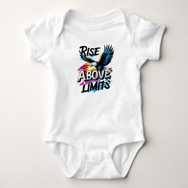 Steigung über den Grenzwerten | Bold Eagle Motivie Baby Strampler (Vorderseite)