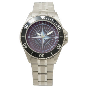 Steigungs-blauer Seekompaß Armbanduhr