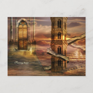 steil ansteigende Türme Postkarte