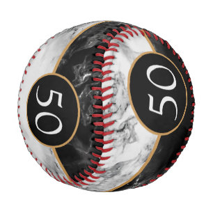 Stein aus schwarzem und weißem Marmor - Alter hinz Baseball