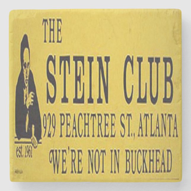 Stein Club, Stein Club Atlanta, Stein Club Steinuntersetzer (Vorderseite)