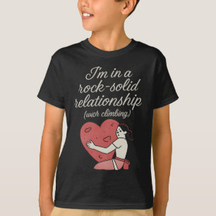 Stein-feste Kletterromanze-Grafik T-Shirt