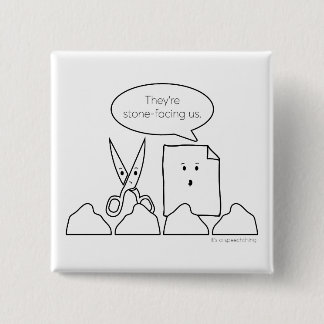 Stein-Gesicht Knopf Button