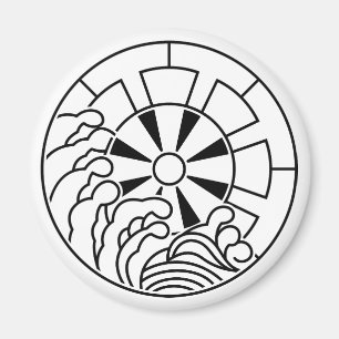 Stein hält Erdlochwelle auf Genji-Rad Magnet