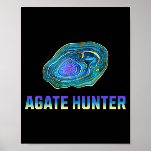 Stein Jagd Stein Sammler Achat Geologie Achat Hu Poster