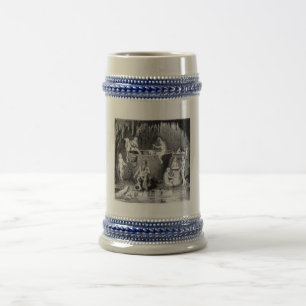 Stein mit Druck der Halle der aegirs Bierglas